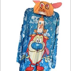 Nickelodeon Other - REN & STIMPY Themed One Piece Footless Pajamas Nickelodeon Other - REN & STIMPY Themed One Piece Footless Pajamas